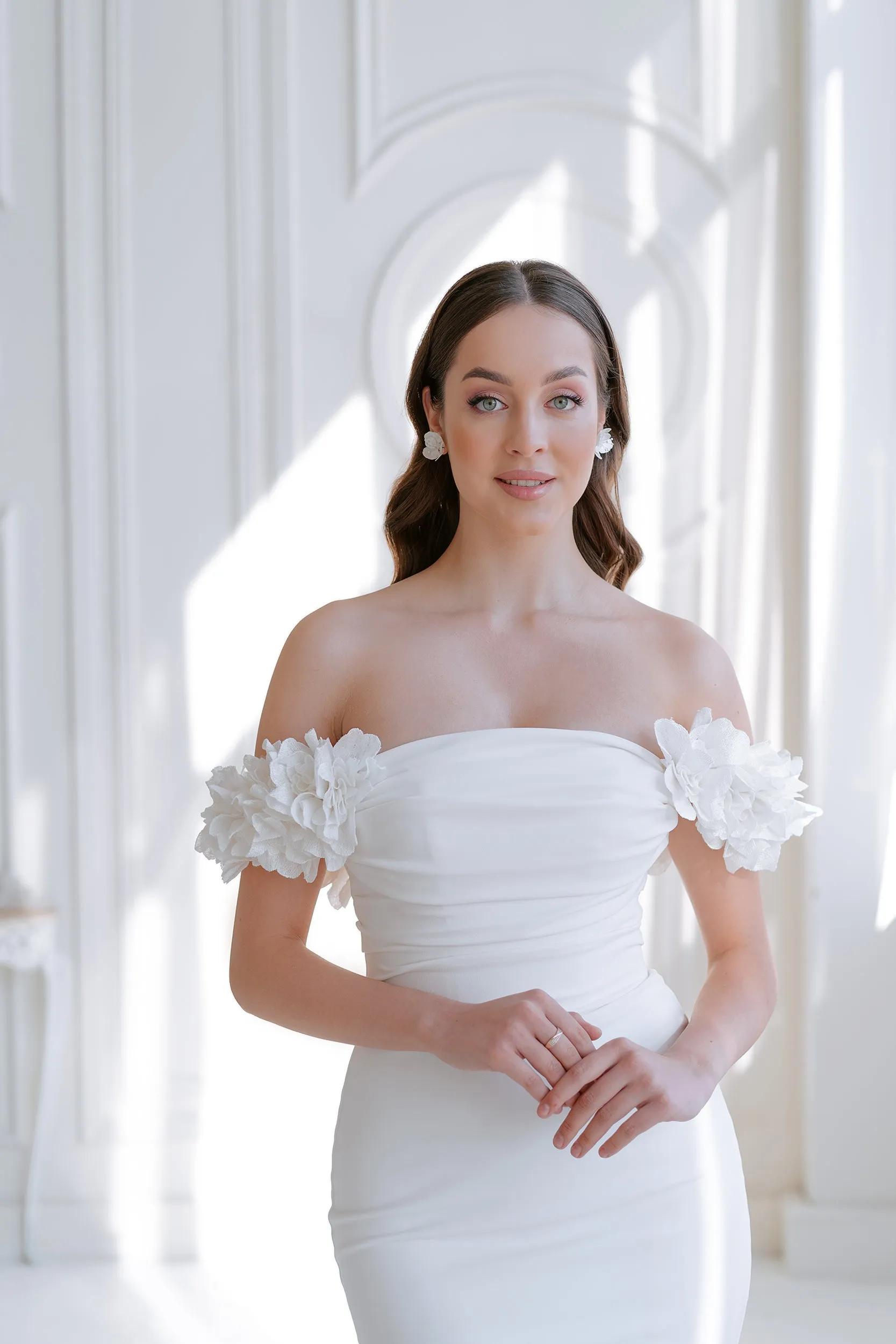 Audrey 3D Flower Sleeves Sample Sale