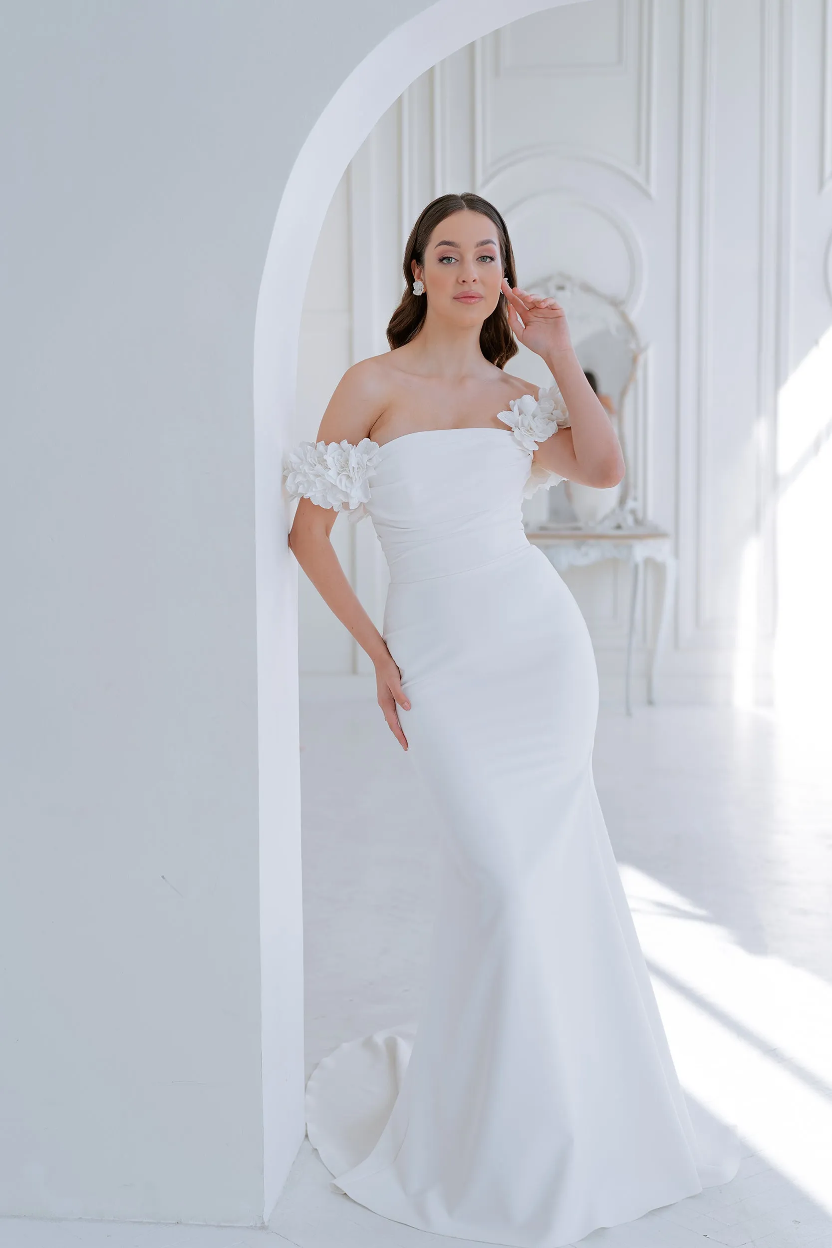 Audrey 3D Flower Sleeves Sample Sale