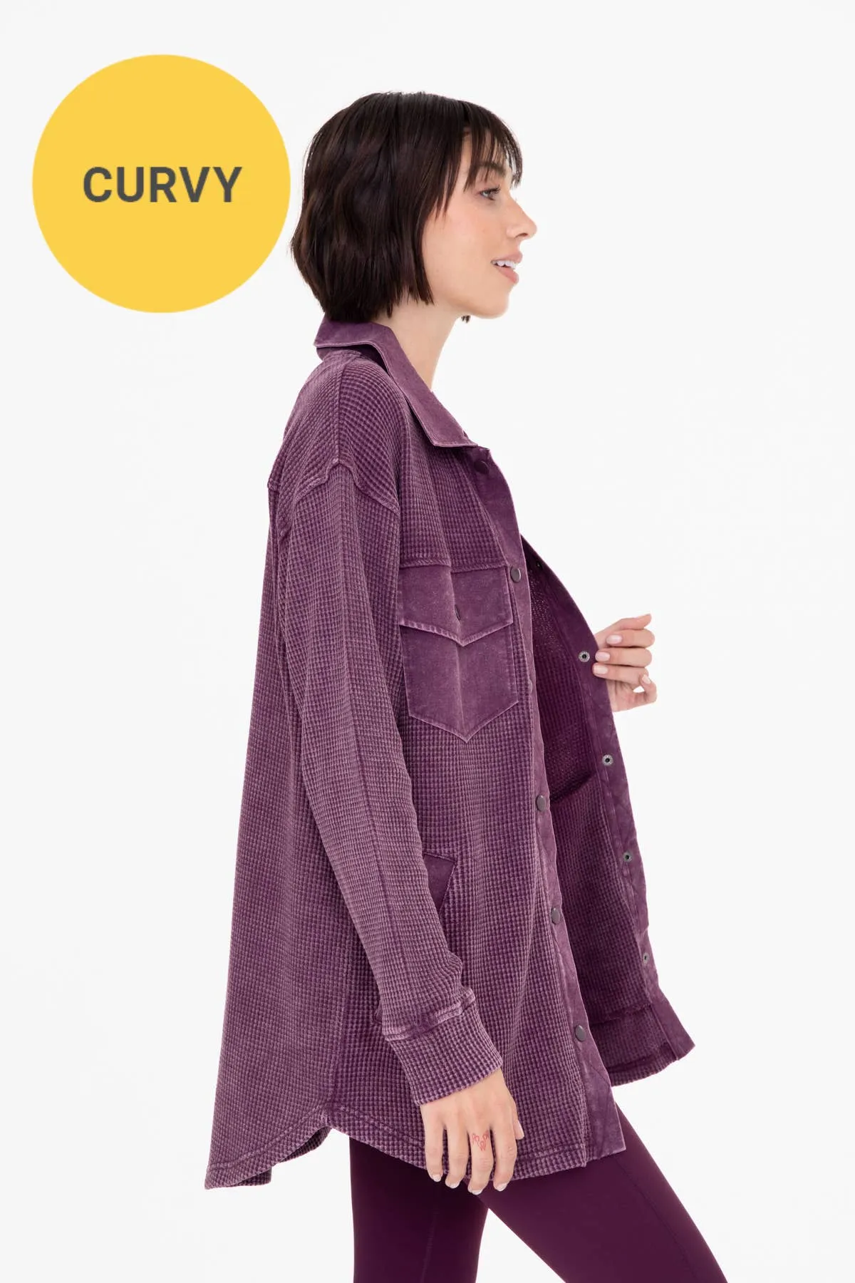 CURVY Waffle Jacket