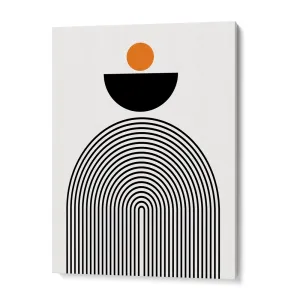 GEOMETRIC SEMICIRCLE III Abstract Painting