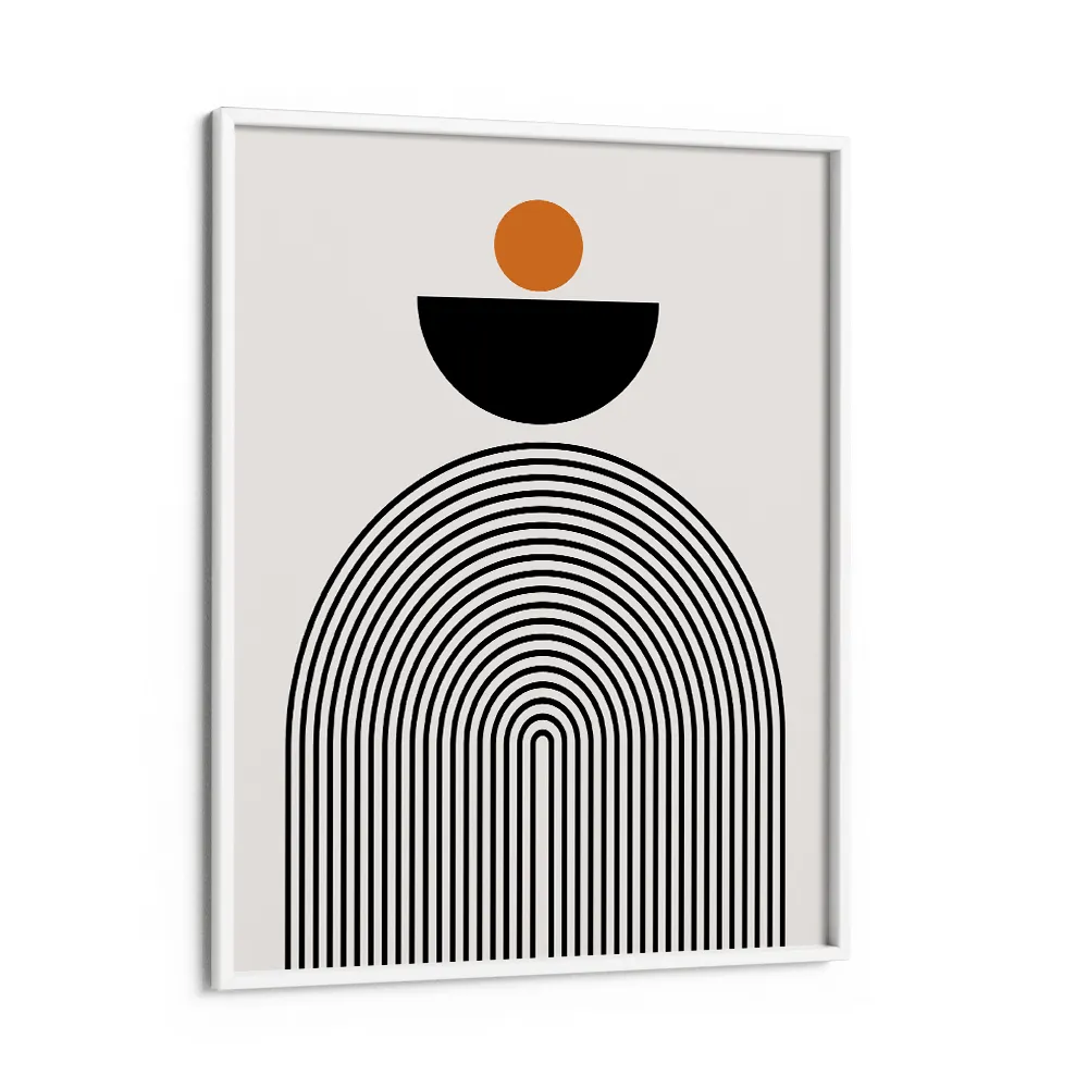 GEOMETRIC SEMICIRCLE III Abstract Painting