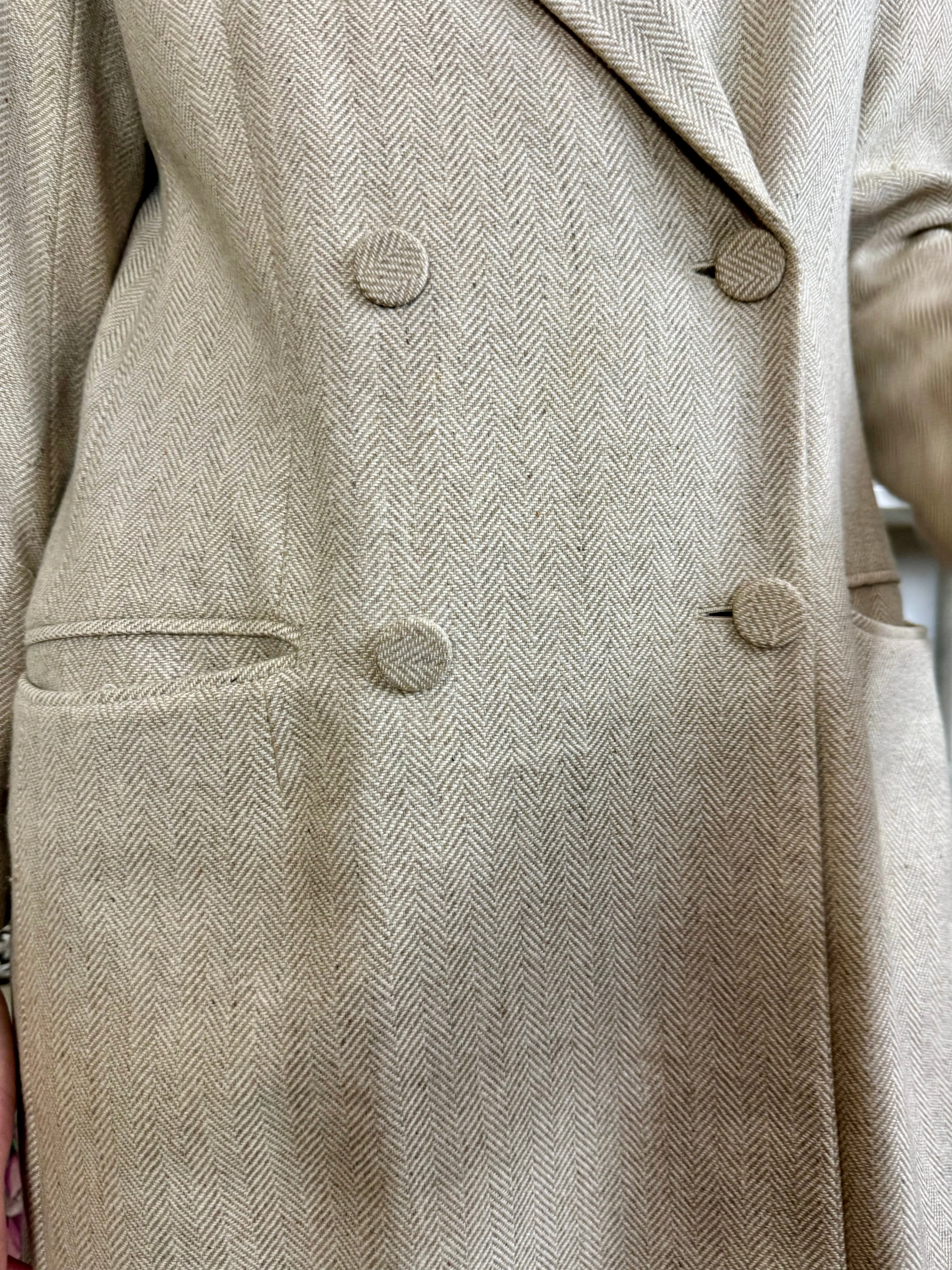 Joseph, herringbone double breasted wool coat