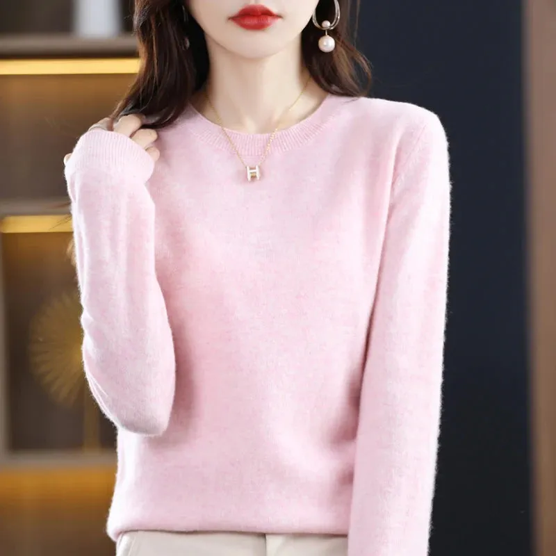Maren:  100% pure wool cashmere sweater for winter and autumn