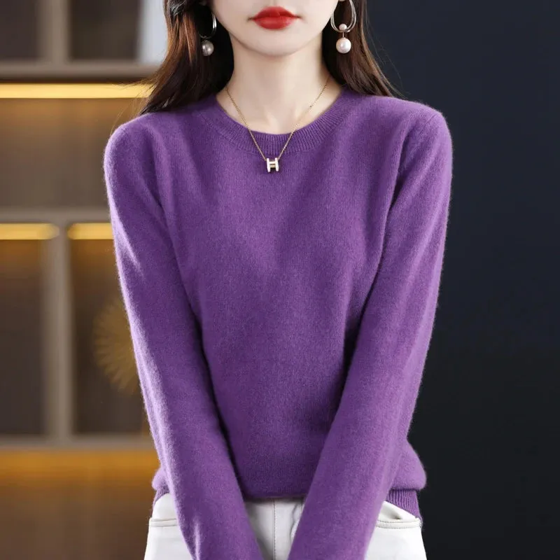 Maren:  100% pure wool cashmere sweater for winter and autumn