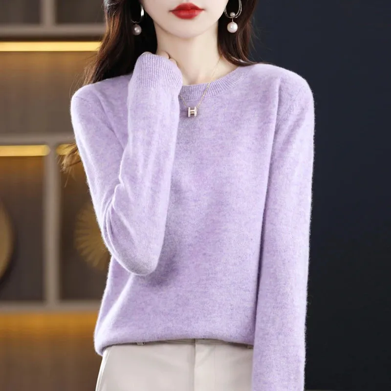 Maren:  100% pure wool cashmere sweater for winter and autumn