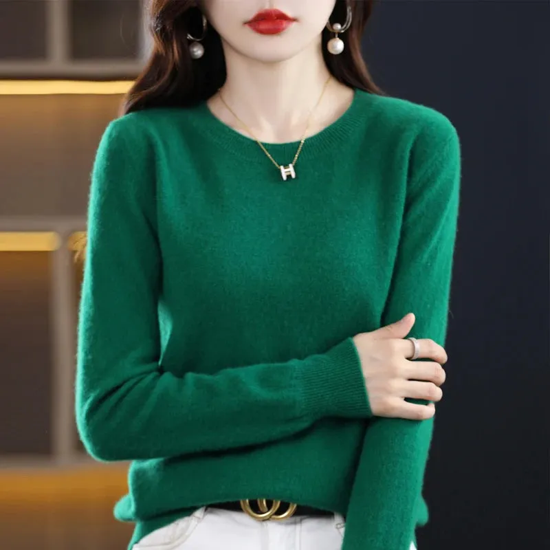 Maren:  100% pure wool cashmere sweater for winter and autumn