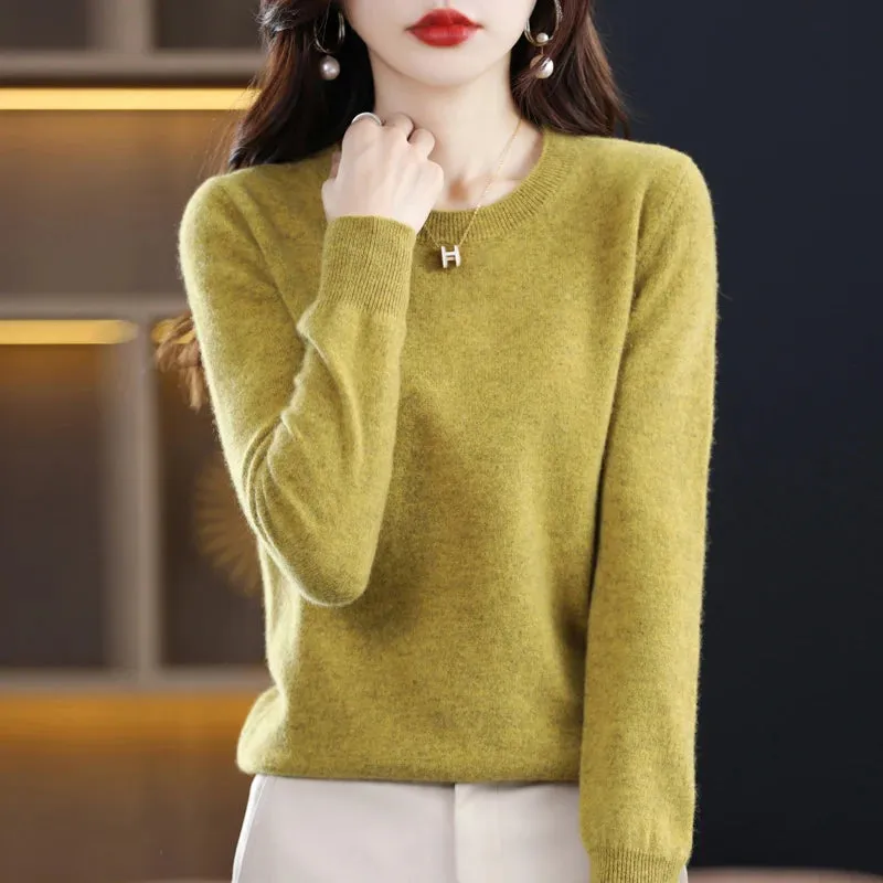 Maren:  100% pure wool cashmere sweater for winter and autumn
