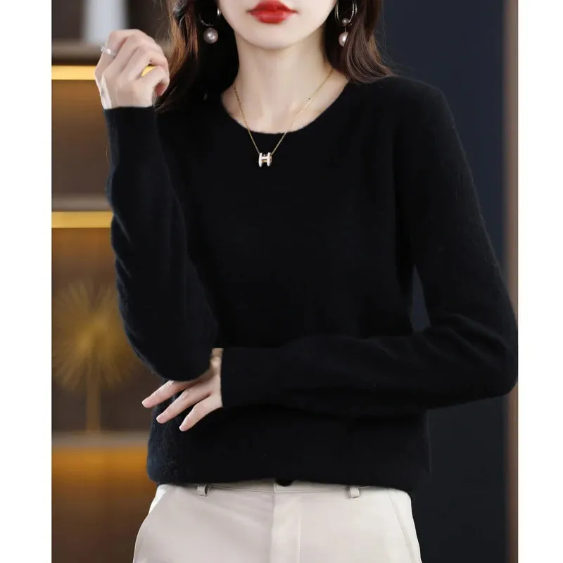 Maren:  100% pure wool cashmere sweater for winter and autumn