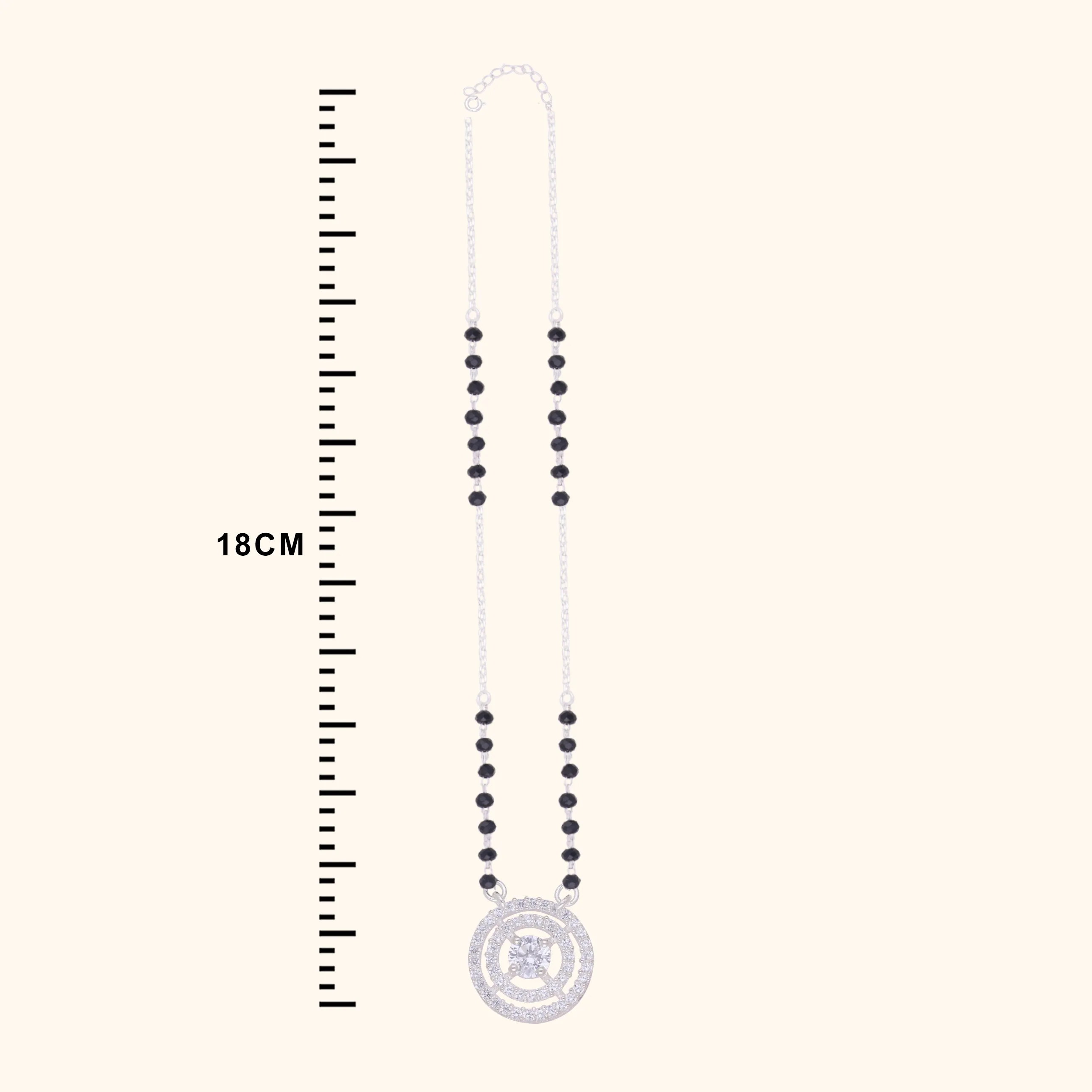 Minimalist Silver Stone Mangalsutra