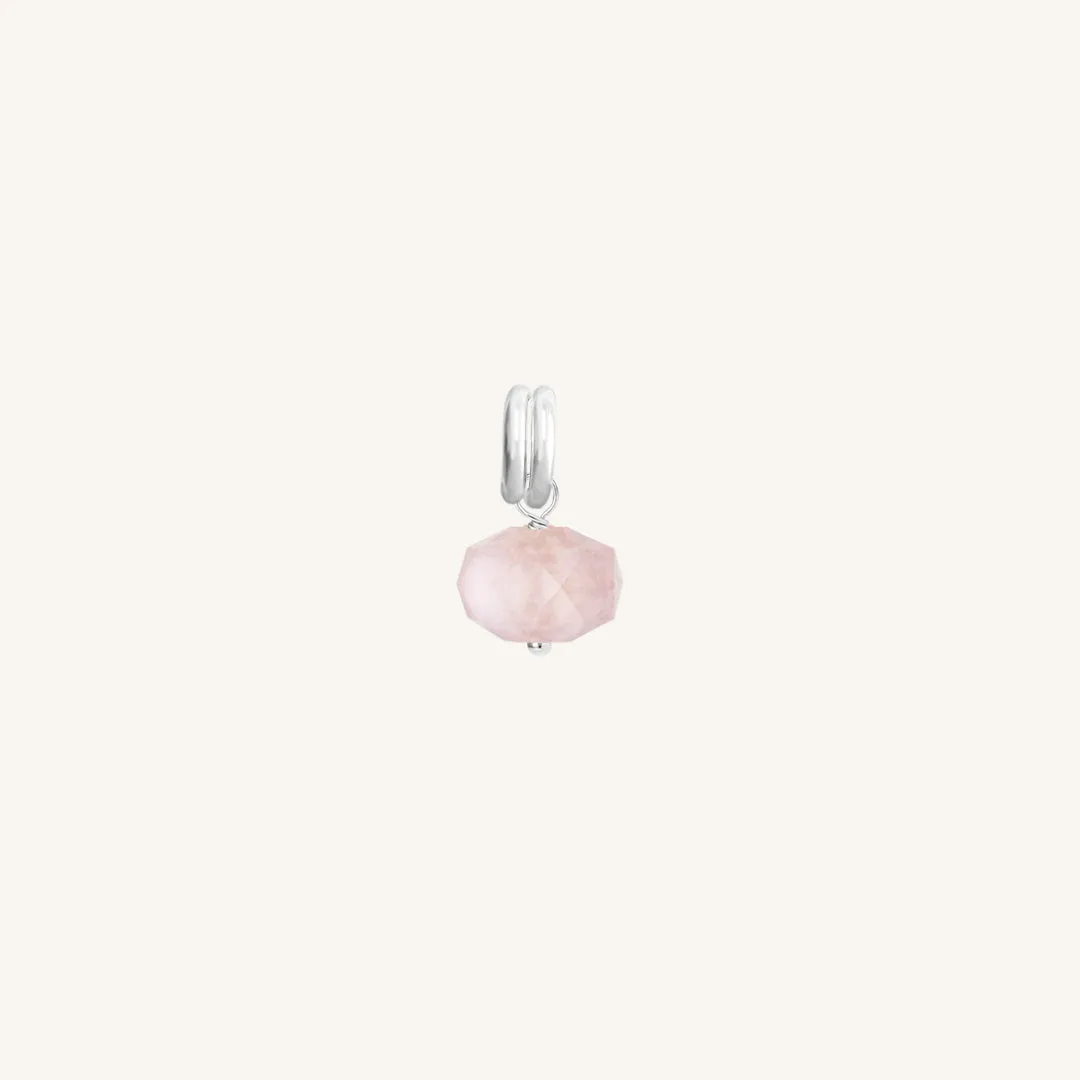 Opulent Morganite Charm - Stone of Joy