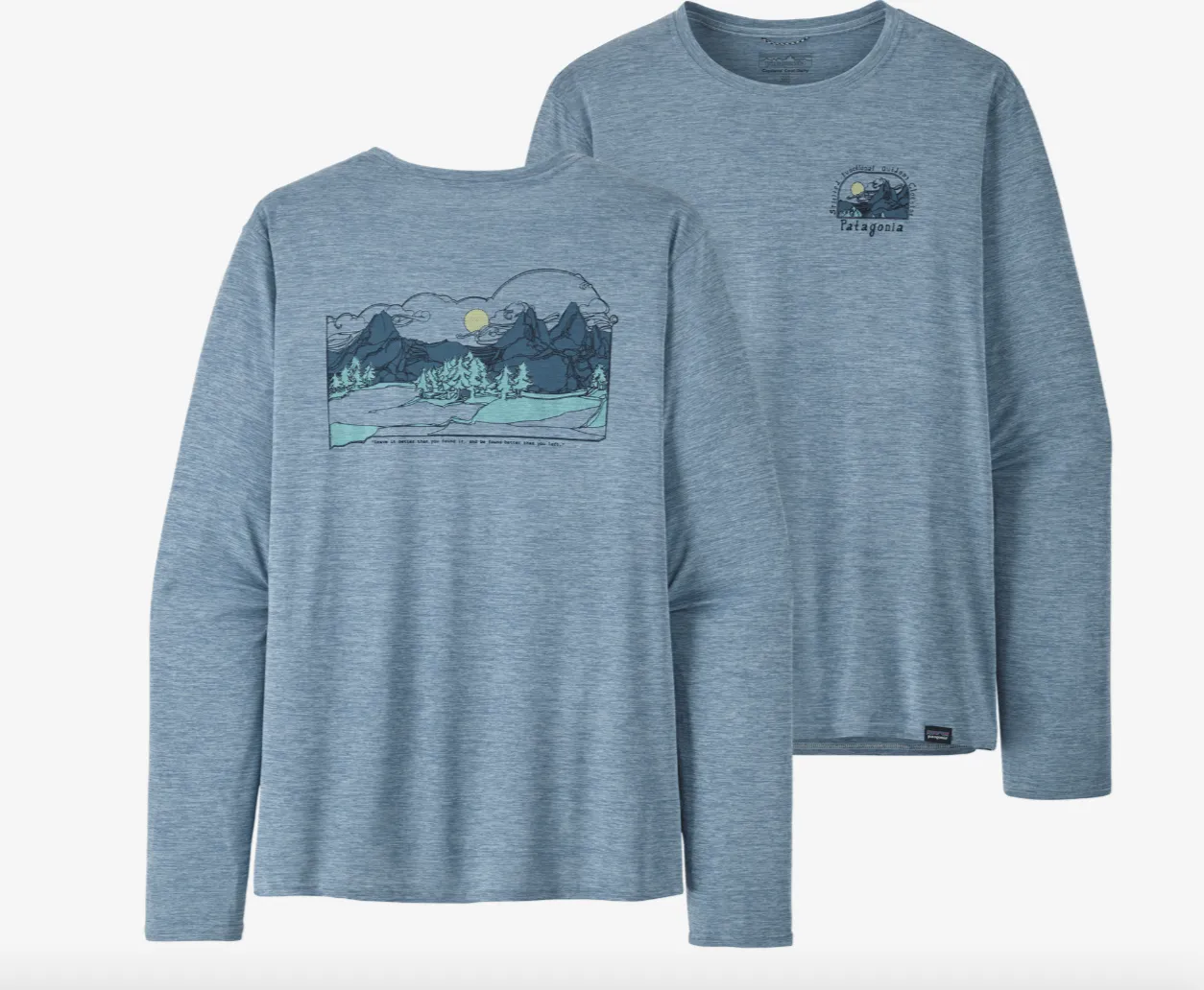 Patagonia LS Capilene Cool Daily Graphic Shirt - Lands M