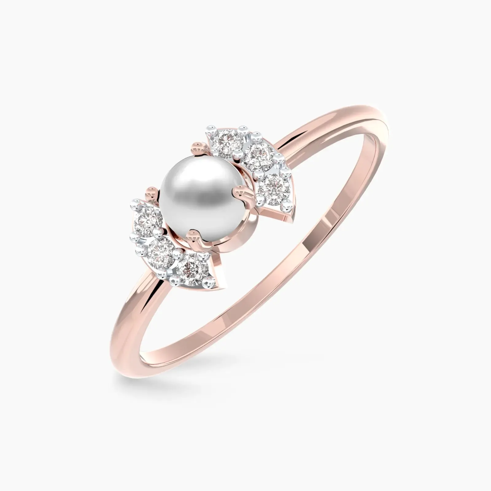 Rose Gold Perlina Luxe Ring