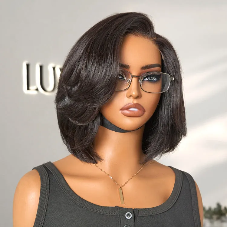 Special Deal | Chic & Natural Layered Bob Wig Pre-Cut Minimalist HD Lace Glueless Wig- US Only