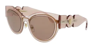 Versace 0VE2234 125273 Cateye Transparent Pink Pink Sunglasses
